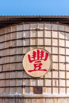 中国农村的粮仓谷仓特写