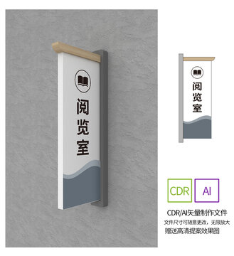 阅览室科室牌