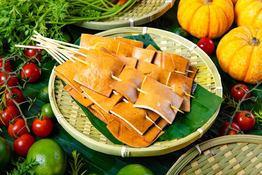 豆干烧烤串