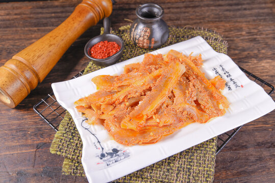 大片烤毛肚