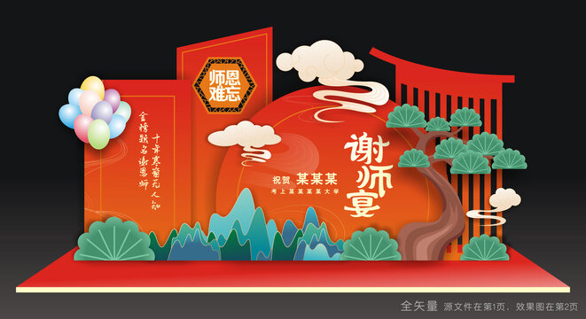 谢师宴美陈布置
