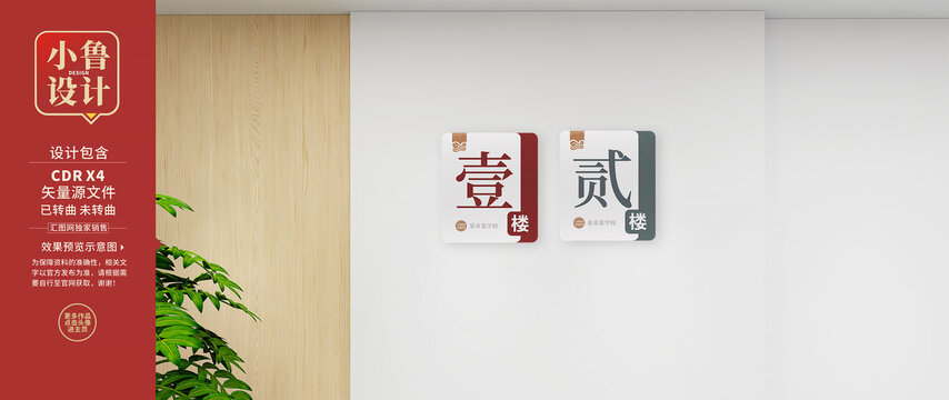 学校楼层指示牌
