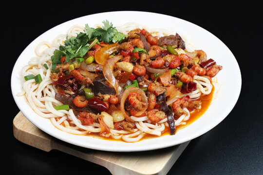 麻辣小龙虾尾面