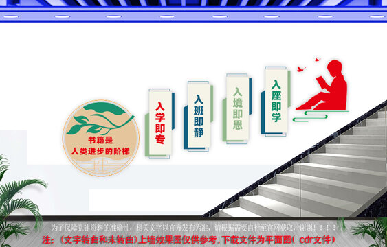 学校楼梯文化墙