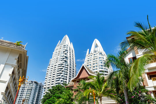 云南西双版纳的异国建筑