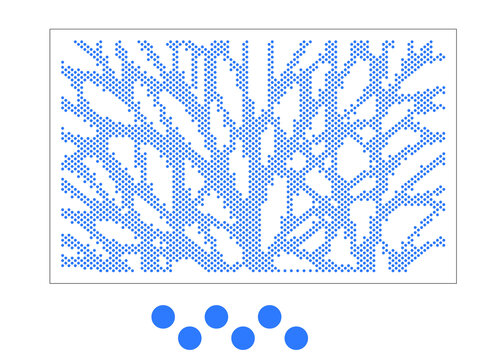 圆点冲孔树