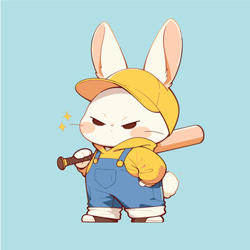 棒球酷酷小兔