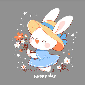 草帽小兔