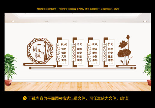 一训三风