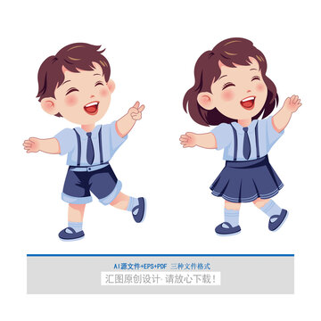 卡通学生