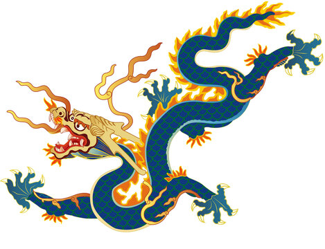 故宫九龙上色