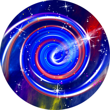 唯美圆形宇宙旋涡星空软膜天花
