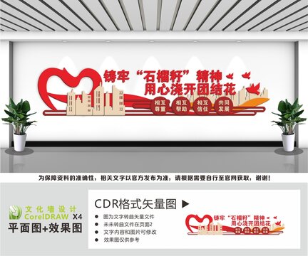 石榴籽精神宣传文化墙