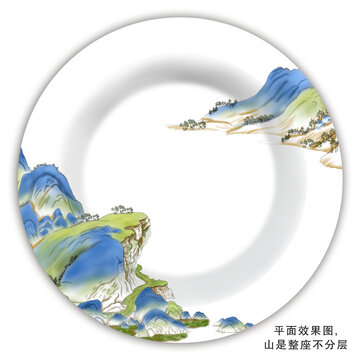 餐盘花面设计