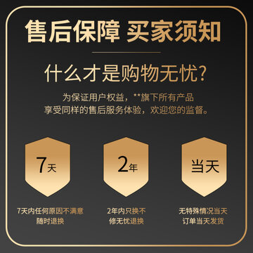 售后保障买家须知主图模块