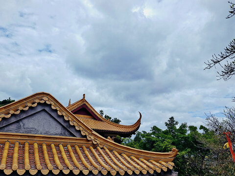 四川绵阳圣水寺屋顶