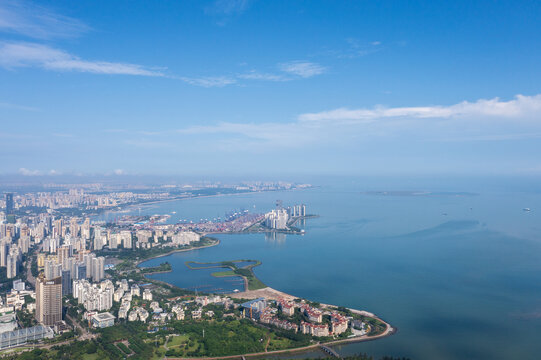 海口万绿园航拍