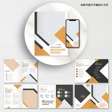 建筑工程画册cdr设计模板