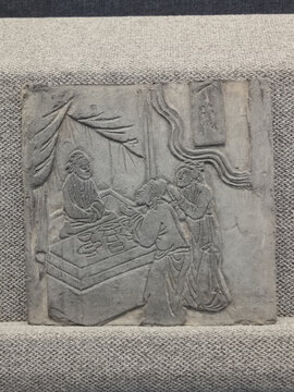北宋孝子故事雕砖丁兰