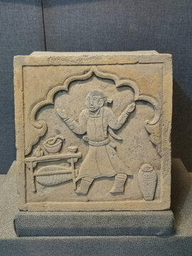 金代备酒雕砖