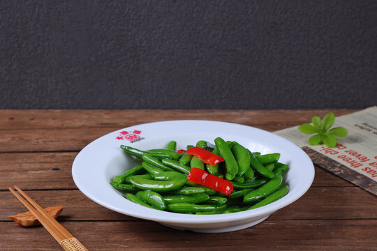 炒甜豆