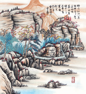 国画山水