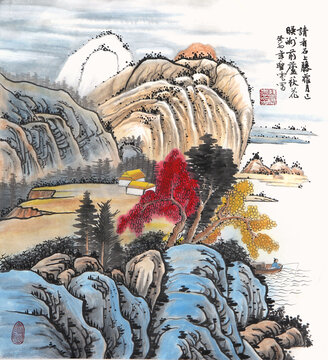 国画山水