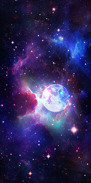 唯美星空顶KTV装饰画