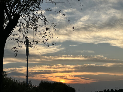 夕阳西下