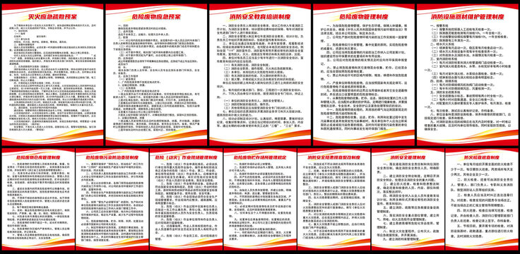 消防管理制度和危险废物管理制度