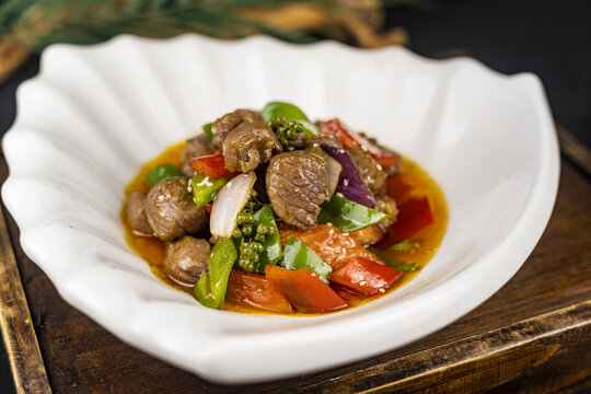 黑椒牛肉粒