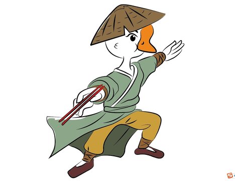 鹅卡通
