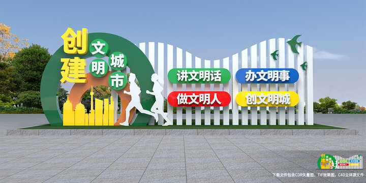 文明城市宣传牌