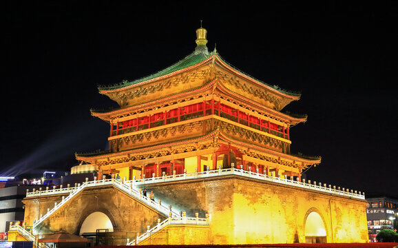 西安钟楼夜景