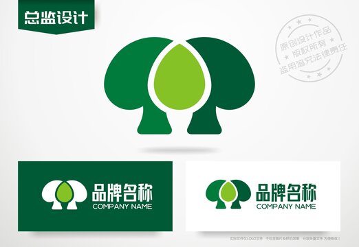 蘑菇传媒logo直播间公司标志
