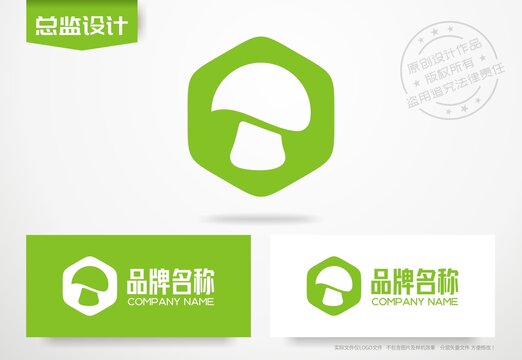小蘑菇logo科技公司标志