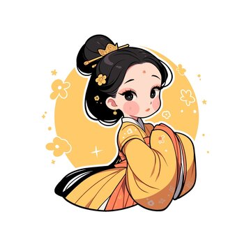 古装美女插画
