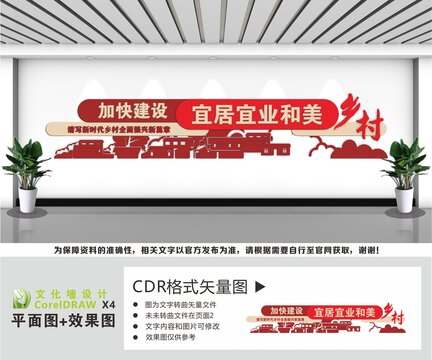 建设宜居宜业和美乡村文化墙