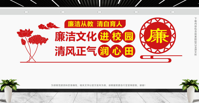 校园廉洁文化墙