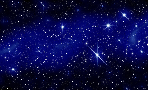 蓝色星空星点