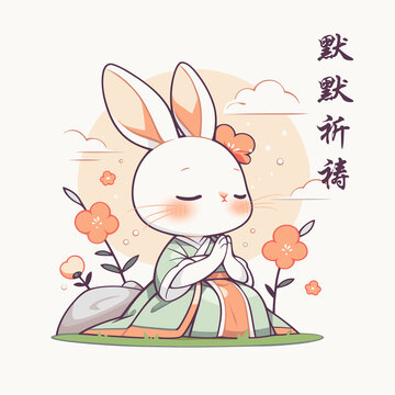 祈祷小兔