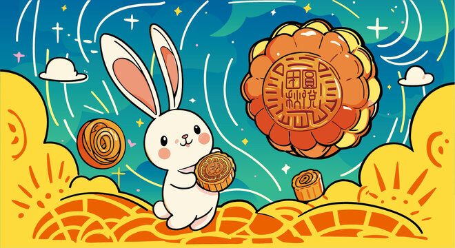 中秋插画