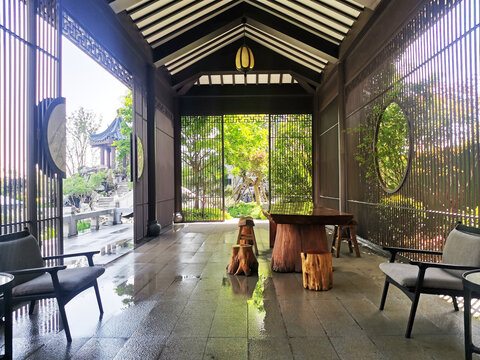 仿古亭台楼阁建筑
