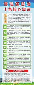 慢性病防治十条核心知识展架