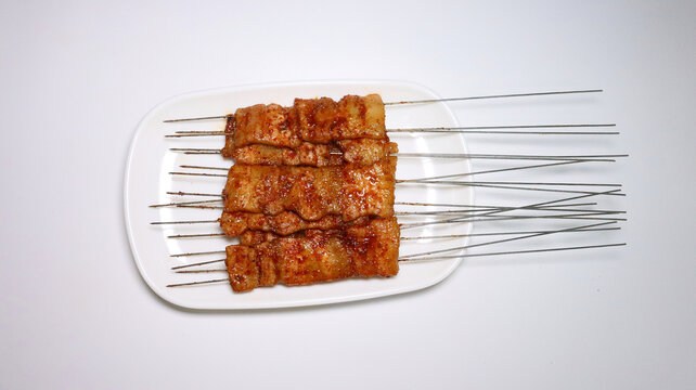 烤五花肉串