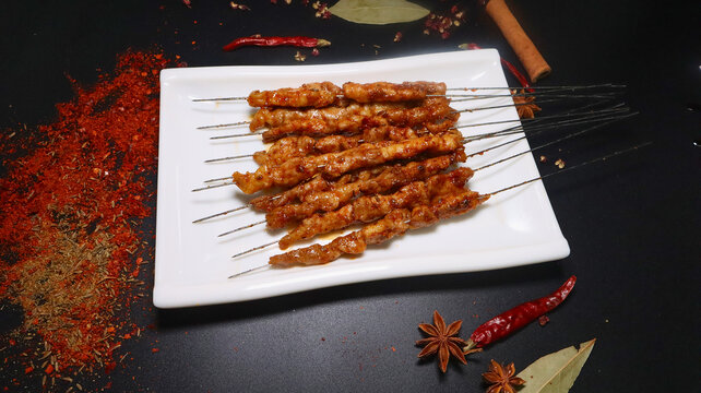 烤猪肉串