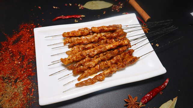 烤猪肉串