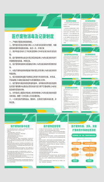 医院医疗废物消毒制度海报