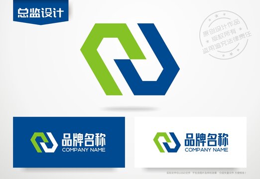 首字母J设计标志