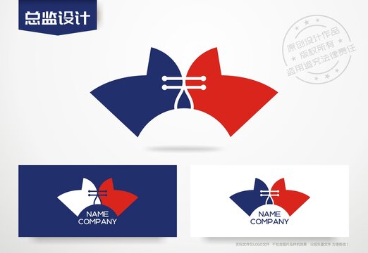 中式logo旗袍标志新中式